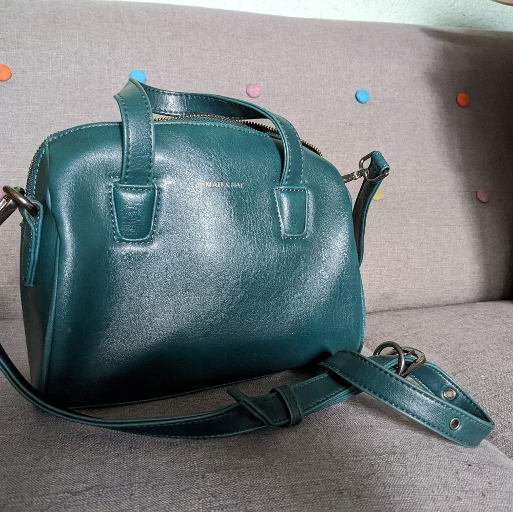 Matt & Nat Mitsuko Mini bowling bag in teal